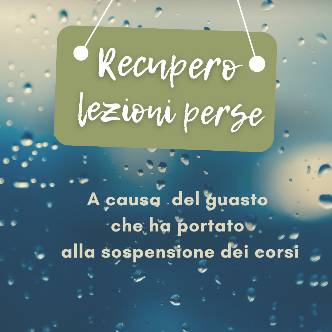 COME RECUPERARE LE LEZIONI PERSE CAUSA GUASTO