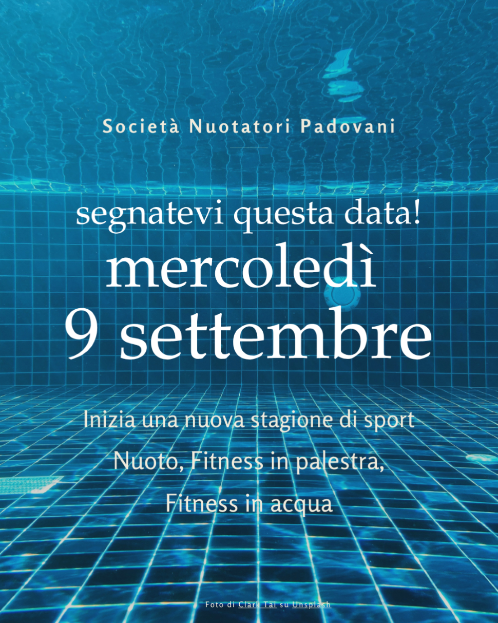 Salva questa data!