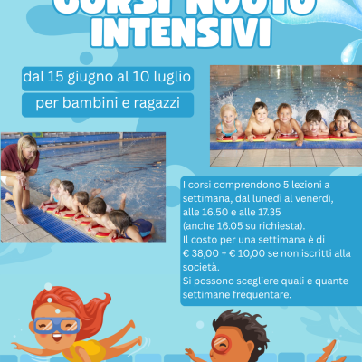 Corsi intensivi di nuoto
