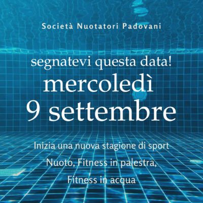 Salva questa data!